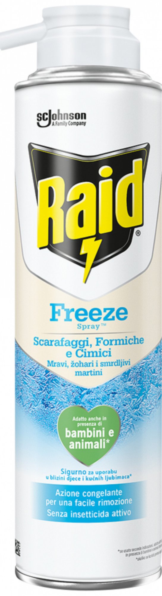 Raid Essentials Freeze zamrazovací aerosól proti lezúcemu hmyzu spray 350 ml