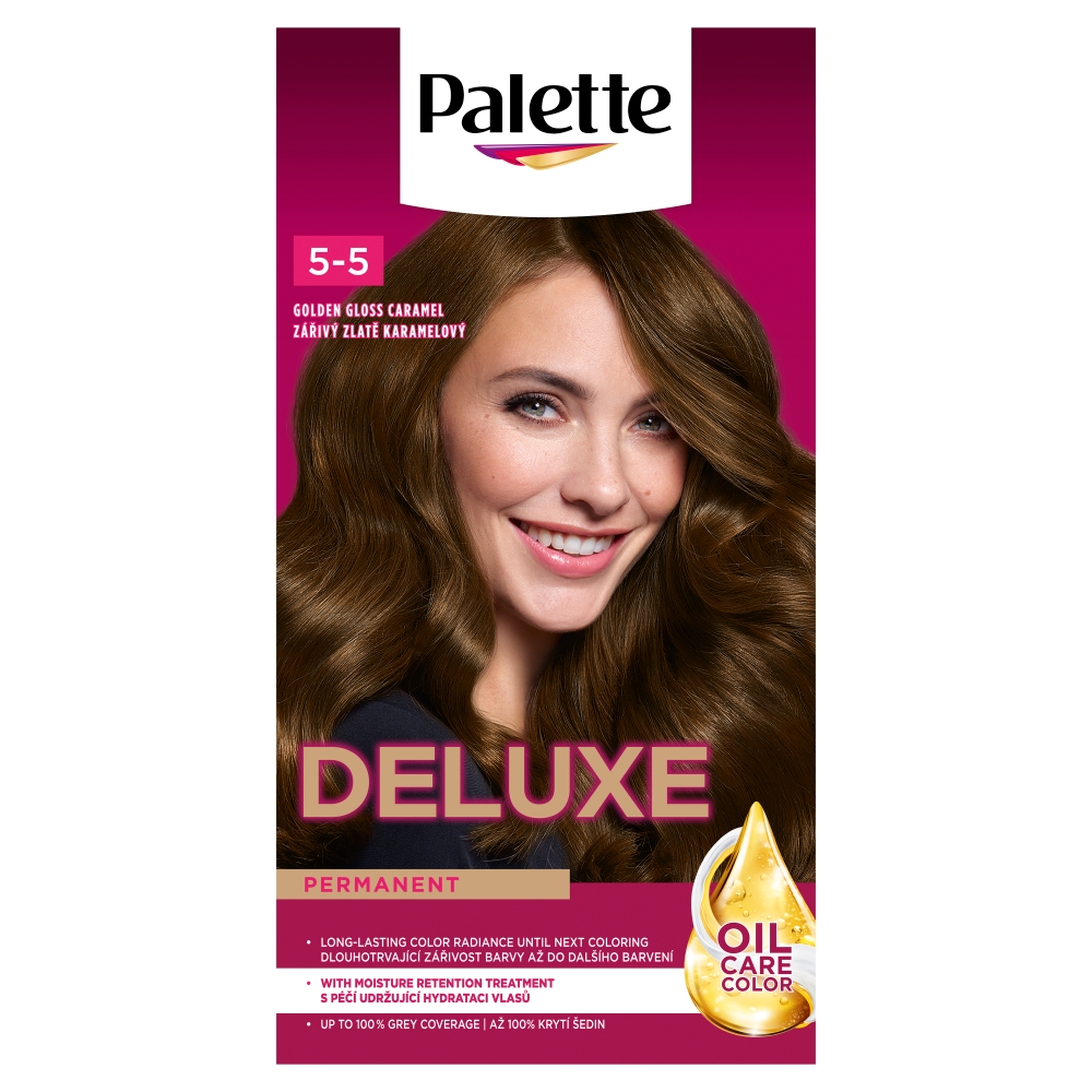Pallete deluxe 555 žiarivo zlatý karamel