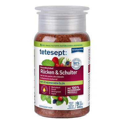 TETESEPT Chrbát a ramena morská soľ 600g