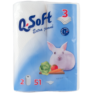 Q Soft kuch utierky (2ks/fol) 3vrstvové