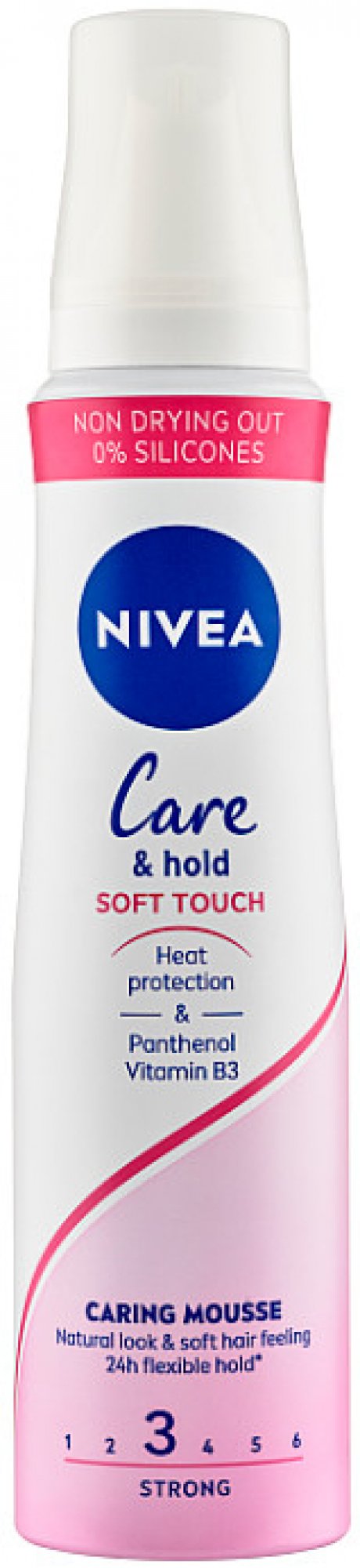 Beiersdorf Nivea Care & Hold Soft Touch Caring Mousse tužidlo strednej fixácie 150 ml