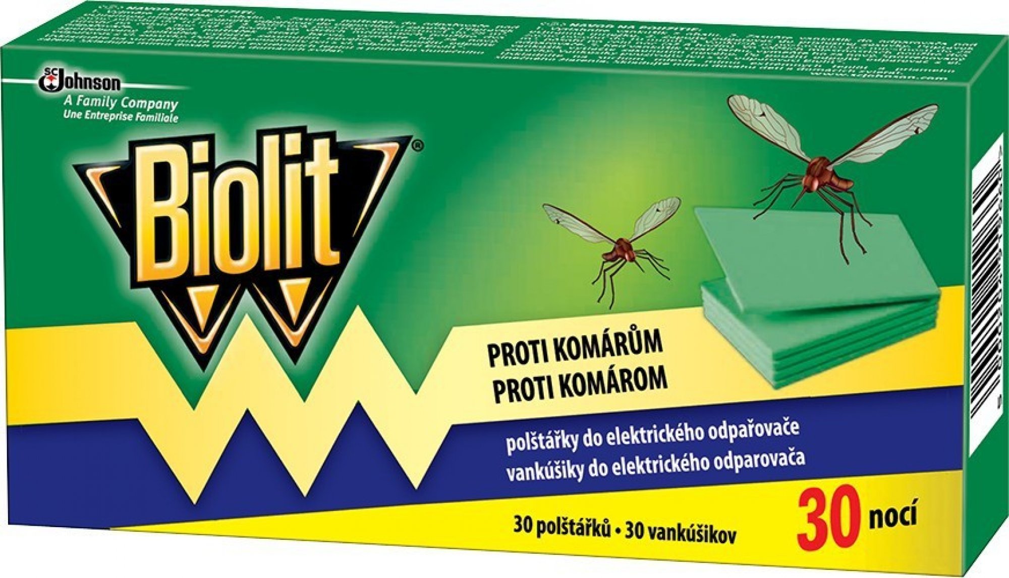 S.C. Johnson Biolit náhradné vankúšiky do elektrického odparovača 30 ks