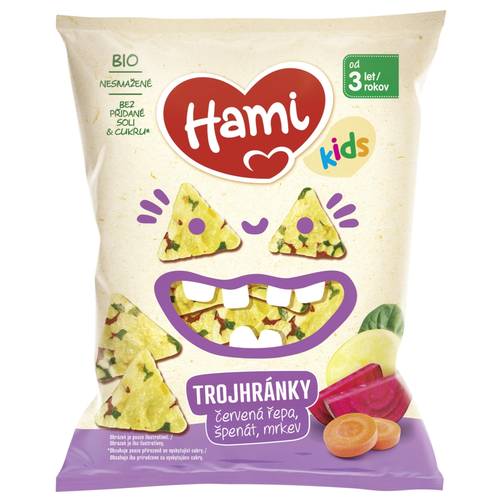 Hami trojhránky 30g repa špenát mrkva