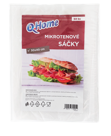 Q Home mikrotenové vrecká (50ks/balenie)30x40cm