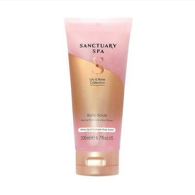 Sanctuary Spa Telový peeling ľalie a ruže 200 ml