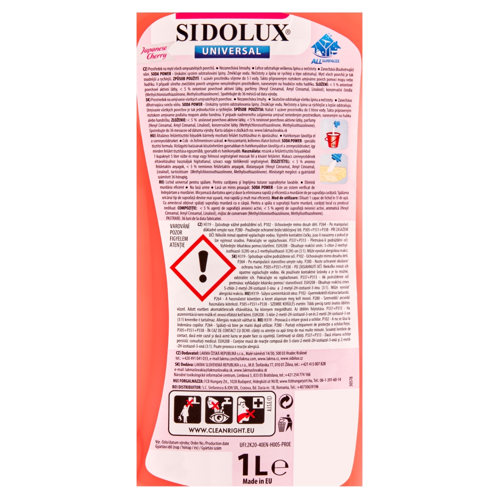 SIDOLUX univ soda power 1l JapaneseCher