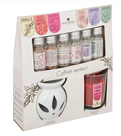 ATMOSPHERA sada vonných olejov s arómou lampou 10 ml (8 ks)