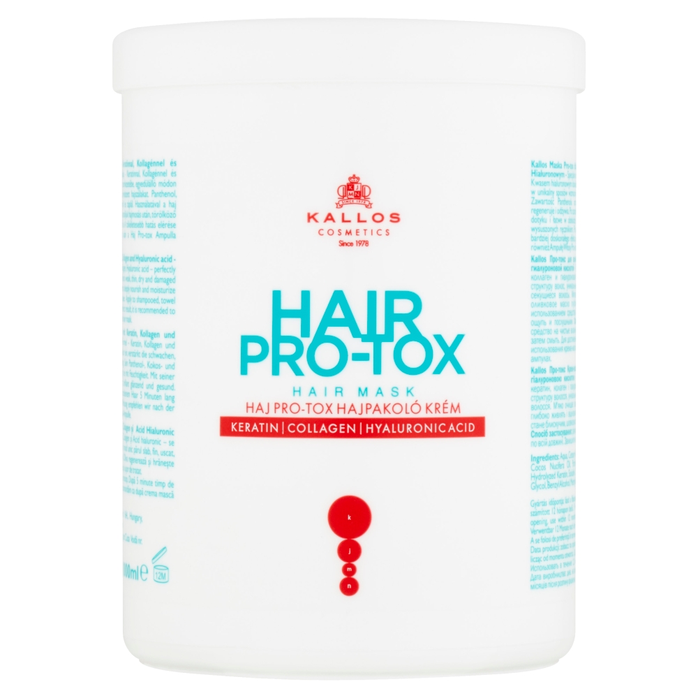 Kallos Hair Pro-Tox Hair Mask Maska na vlasy 1000 ml