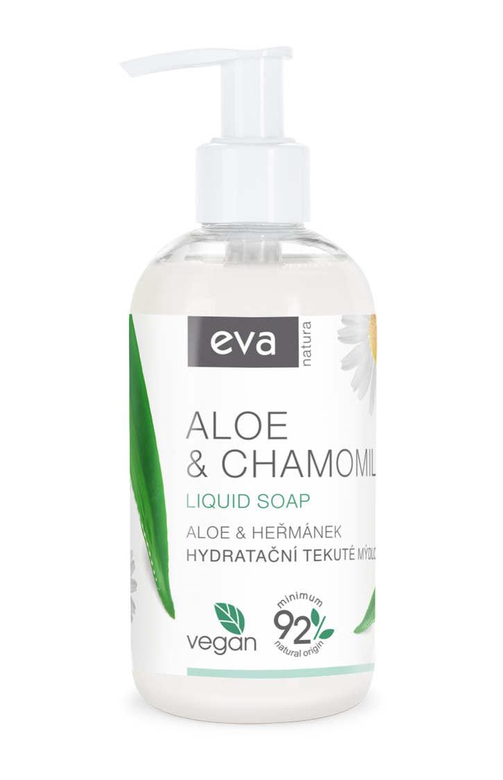 EVA NATURA Hydratačné tekuté mydlo Aloe & Harmanček 250 ml