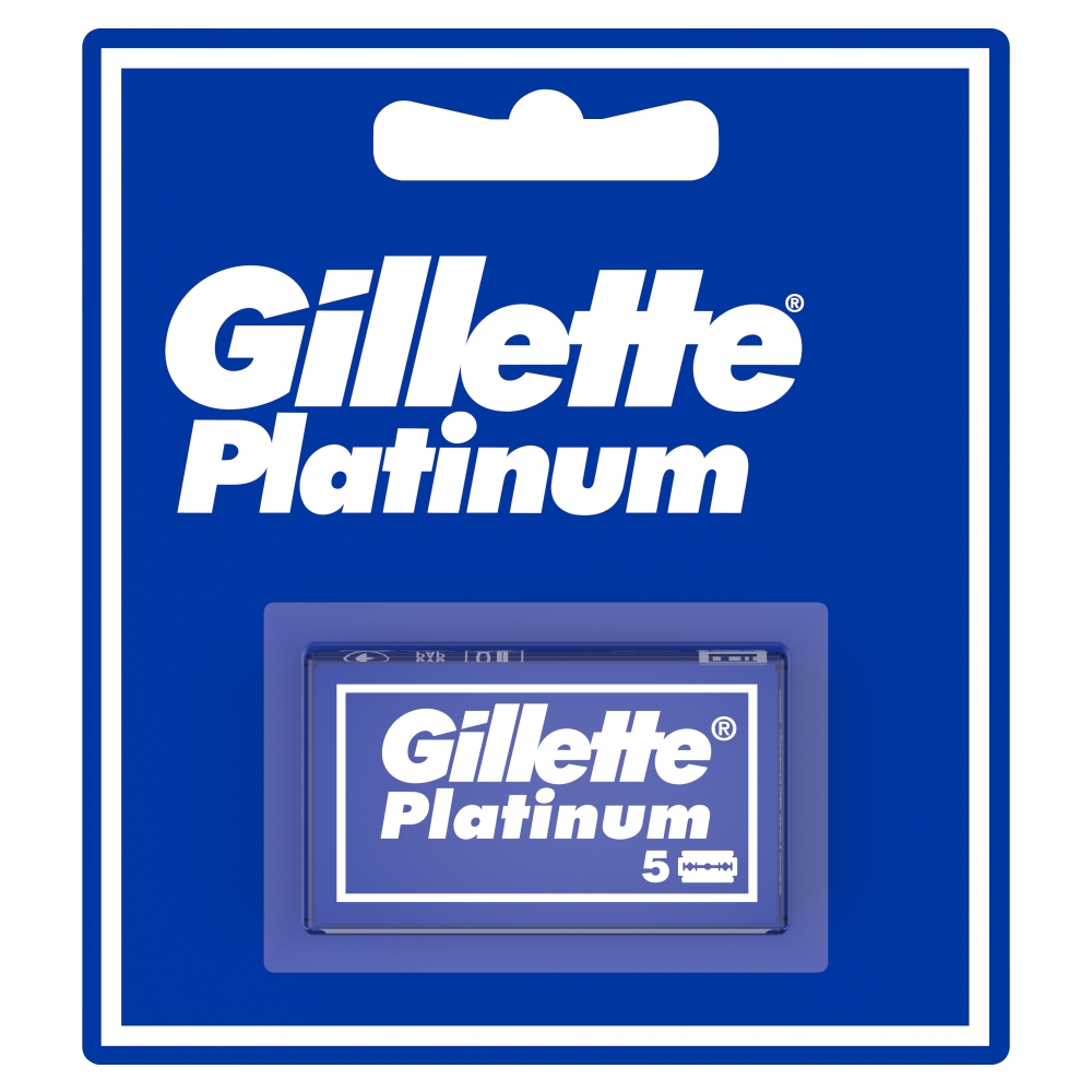 Procter & Gamble Gillette platinum čepelky 5ks (škatuľka na blistri)