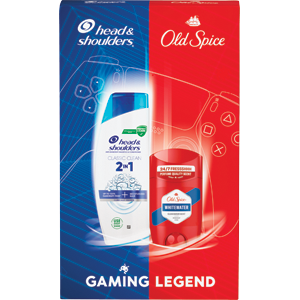 H&S a Old Spice darčeková sada pre mužov (H&S šampón 330ml+Old Spice deo stick 50ml Whitewater)