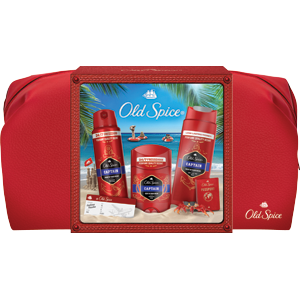 Old Spice Darčeková sada pre mužov Captain (sprchovací gél 250ml+deo stick 50ml+deo sprej 150ml) taška