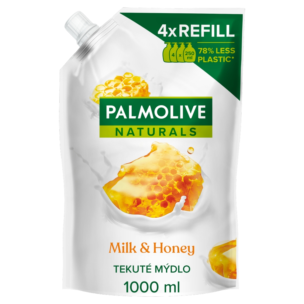 Palmolive tek mydlo náplň 1l milk&honey