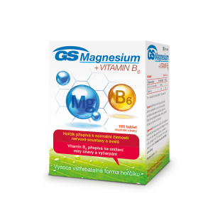 GS Magnesium + vitamín B6 (100tbl/kra)
