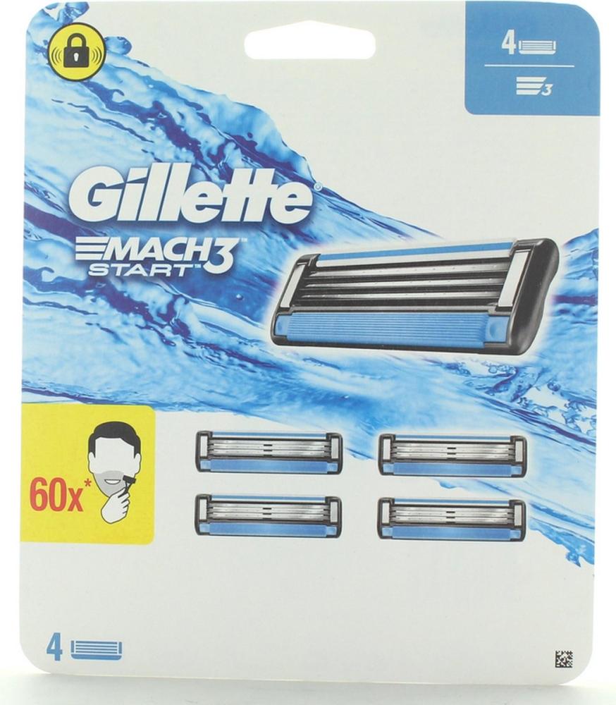 Gillette náhrady Mach3 4ks Štart Ks