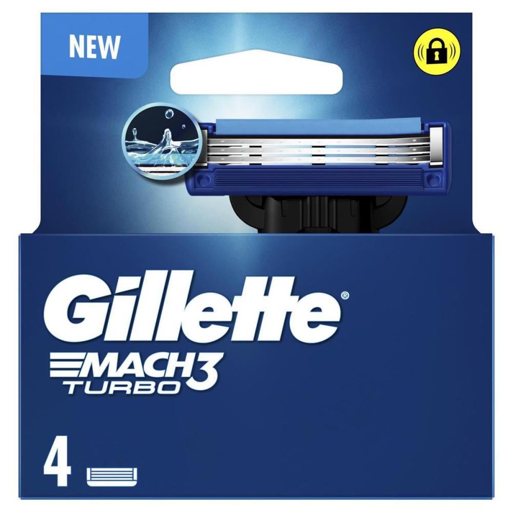 Gillette náhrady Mach3 Turbo 4ks Ks