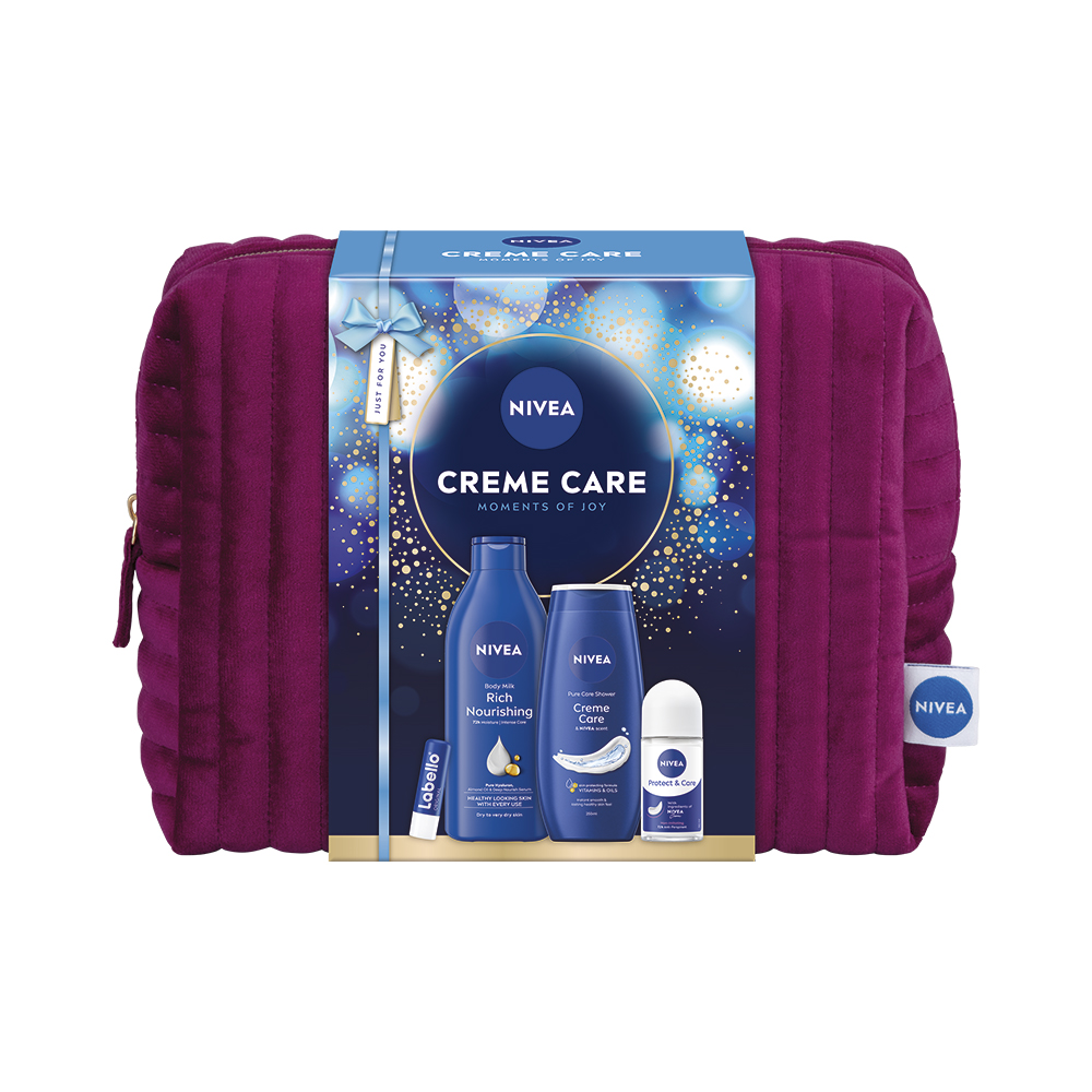 Kazeta: NIVEA WTM 400ml SG Creme Care 250ml Roll-on Protect & Care 50ml Labello 4,8 g