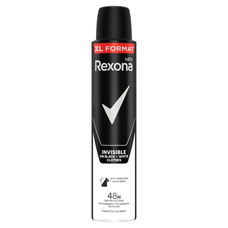 Rexona DEO Men 200ml Invisible B&W Ks Rexona DEO Men 200ml Invisible B&W Ks