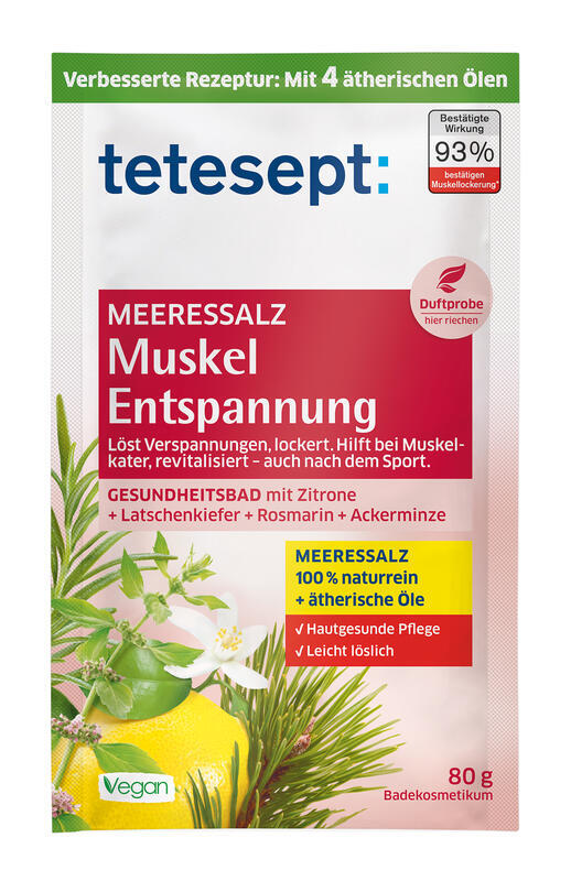 TETESEPT Uvoľnenie svalov morská soľ 80g