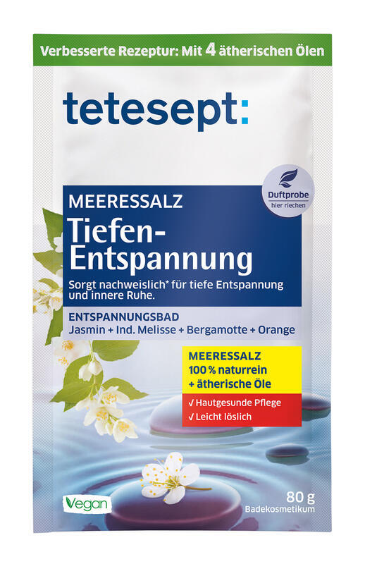 TETESEPT Hlboké uvoľnenie morská soľ 80g