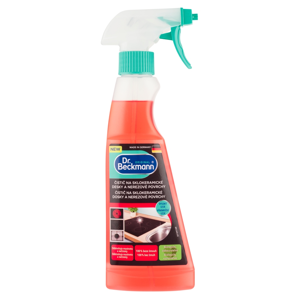 Dr.Beckmann Glaskeramik Glanz čistič na sklokeramické dosky 250 ml