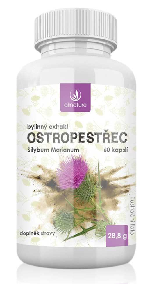 Allnature Pestrec Bylinný extrakt 60 kapsúl