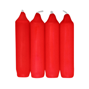 Sviečka vianočné (4ks/bal) červená