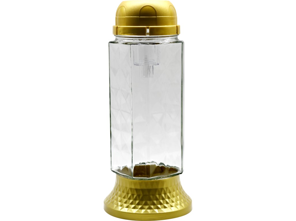 Madona Chrb.Sklo LED 24,5 cm zlatá