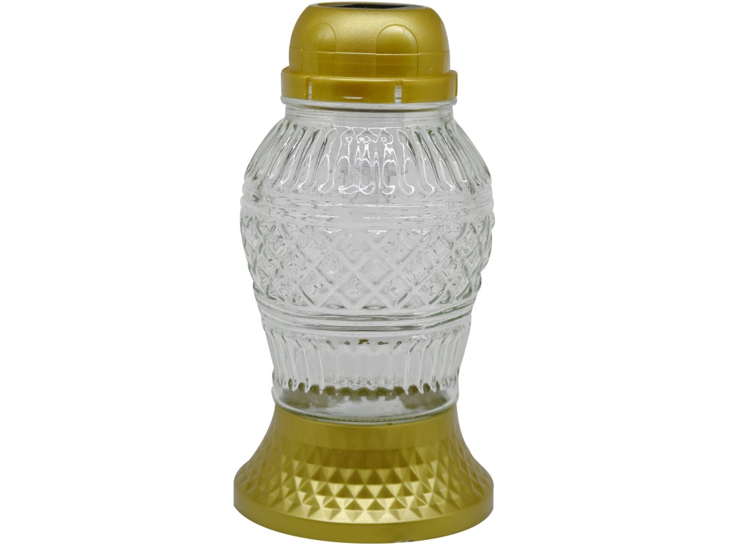 Madona Chrb.Sklo LED 21 cm ornament zlatá