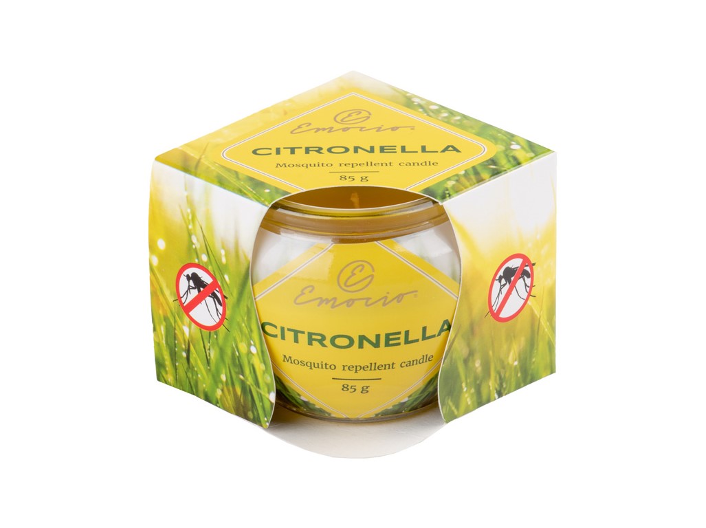Emocio vonná sviečka v skle Citronella Dekor 70x62mm