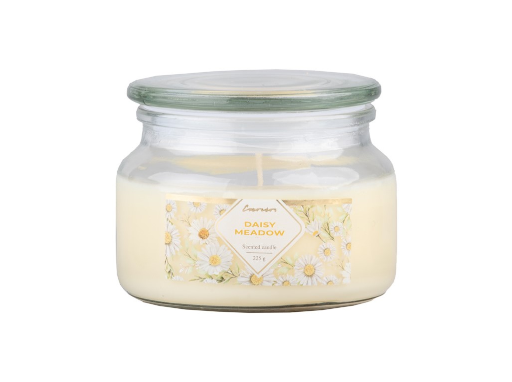 Emocio vonná sviečka v skle Daisy Meadow so skleneným viečkom 100x79mm
