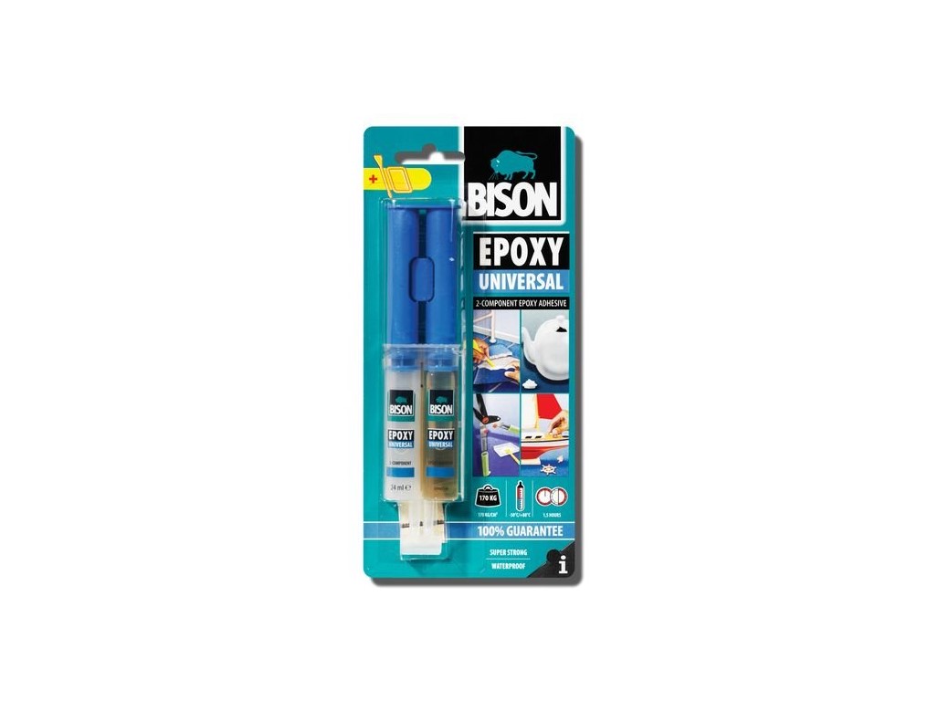 BISON vysokopevnostné epoxidové lepidlo EPOXY UNIVERSAL 24 ml