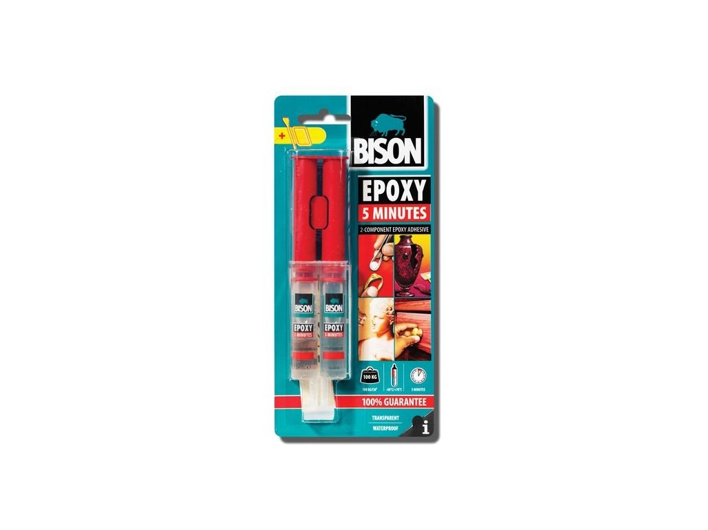 BISON číre epoxidové lepidlo EPOXY 5 MIN 24 ml