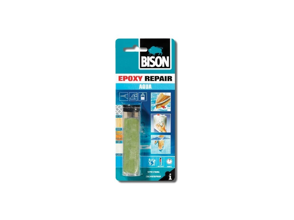 BISON plastelína na lepenie vlhkých povrchov EPOXY REPAIR AQUA 56 g