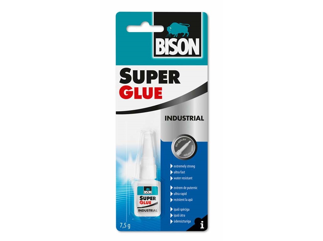 BISON sekundové lepidlo SUPER GLUE PROFI 7,5 g