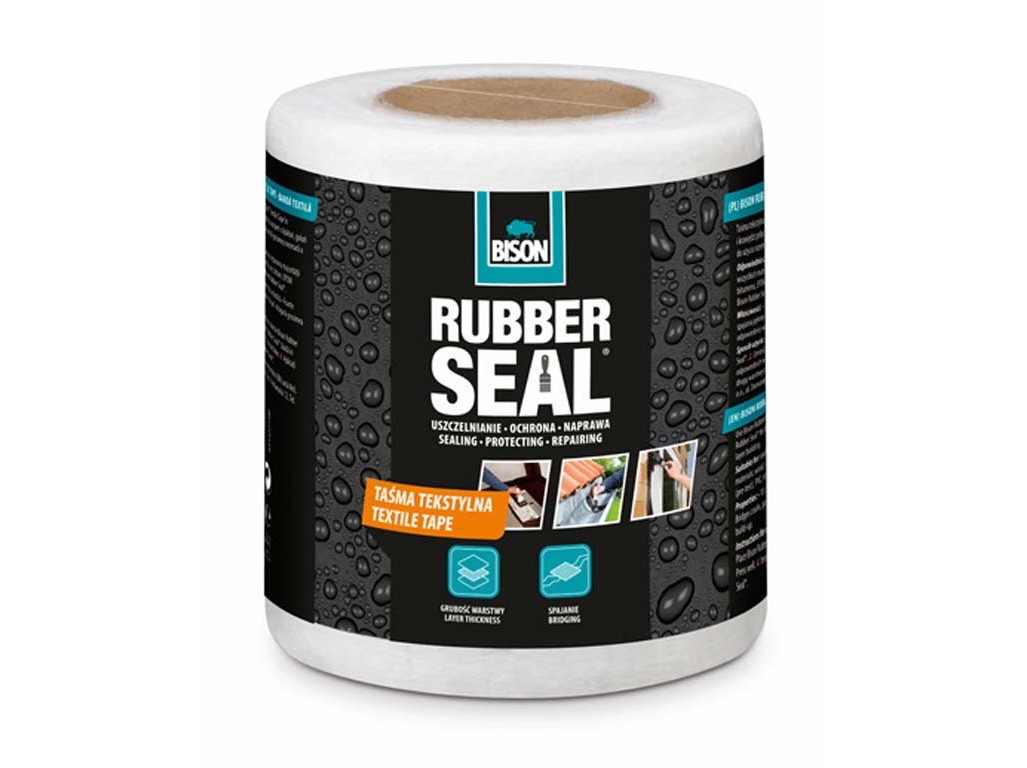 BISON textilná páska RUBBER SEAL 10 cm x 10 m