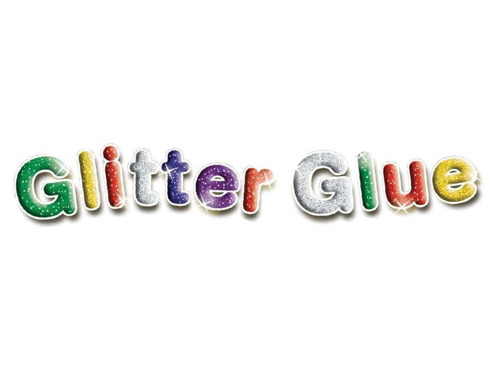 UHU gélové lepidlá Glitter Glue 6 x 10 ml Original