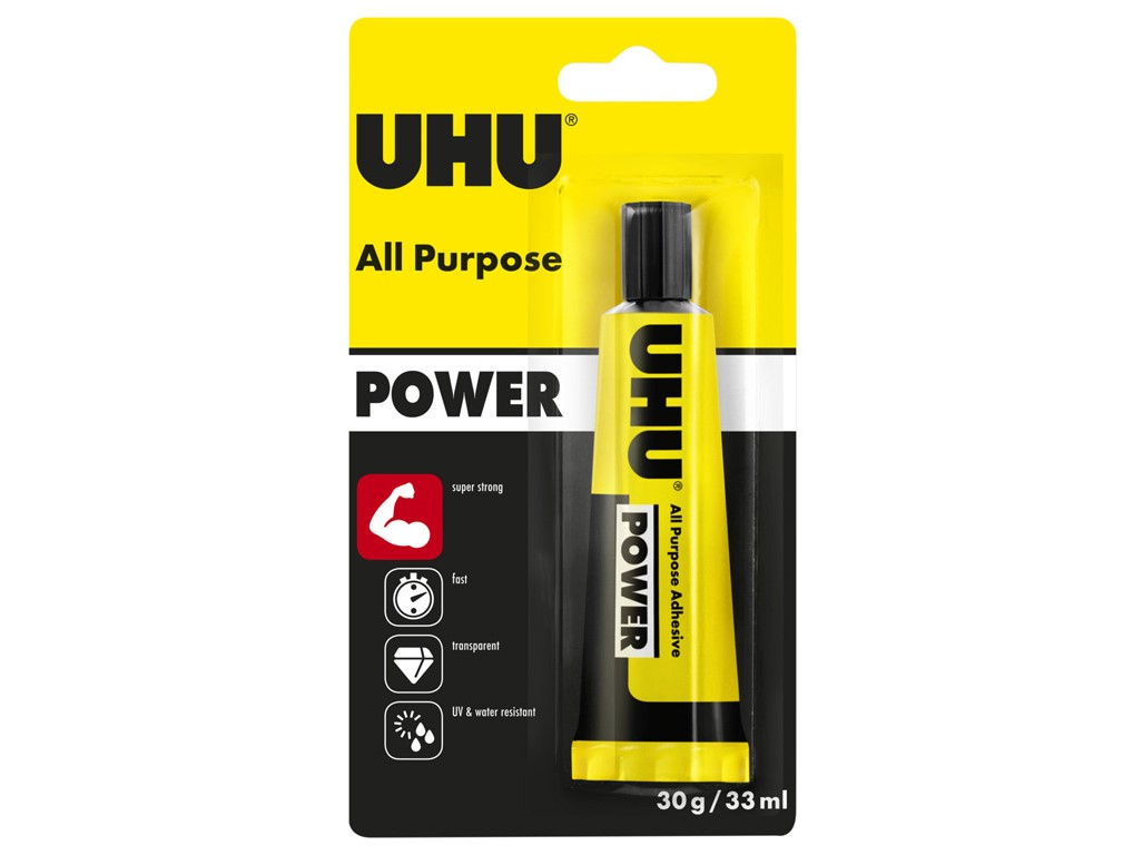 UHU univerzálne lepidlo All Purpose Power Transparent 33 ml/30 g