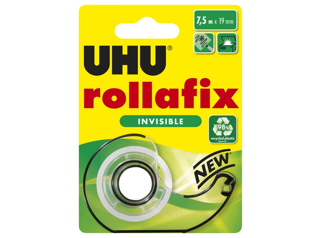 UHU lepiaca páska Rollafix Invisible Dispenser Blister 7,5 m