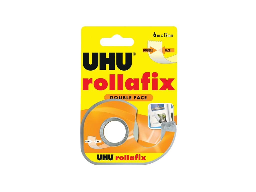 UHU obojstranná lepiaca páska Rollafix 6 mx 12 mm