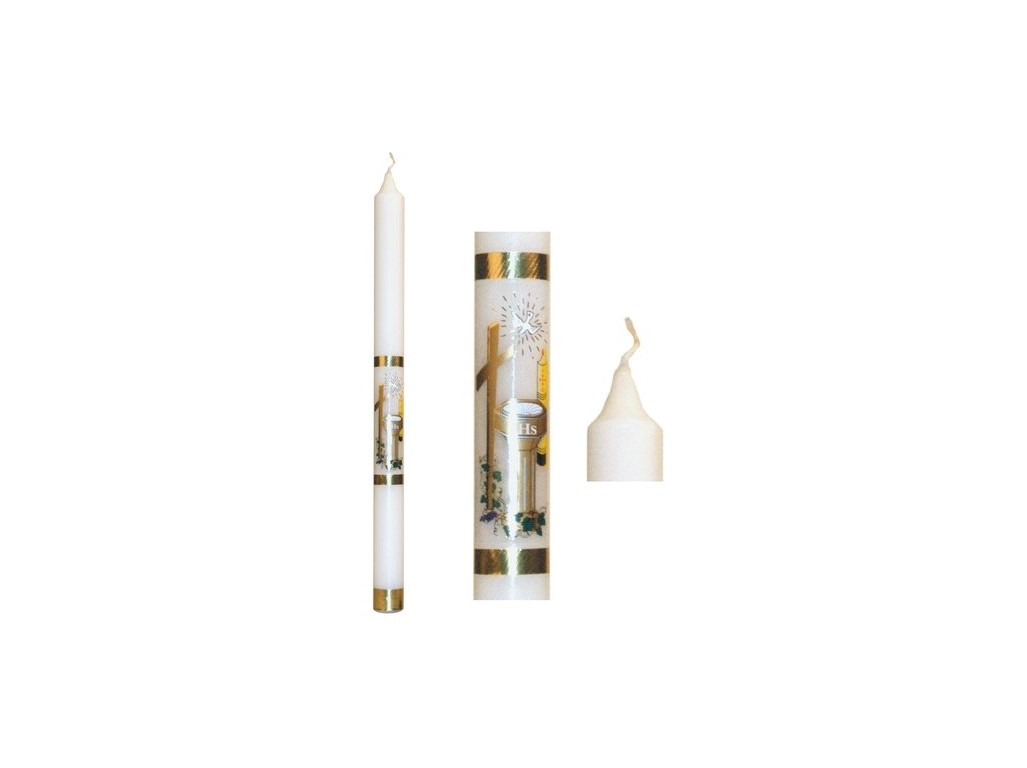 Kostolná sviečka Na krst 30x400 250g sviečka na zápich