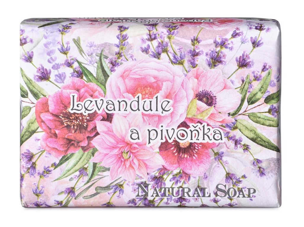 Mydlo Levanduľa a pivonka, prírodné 200g