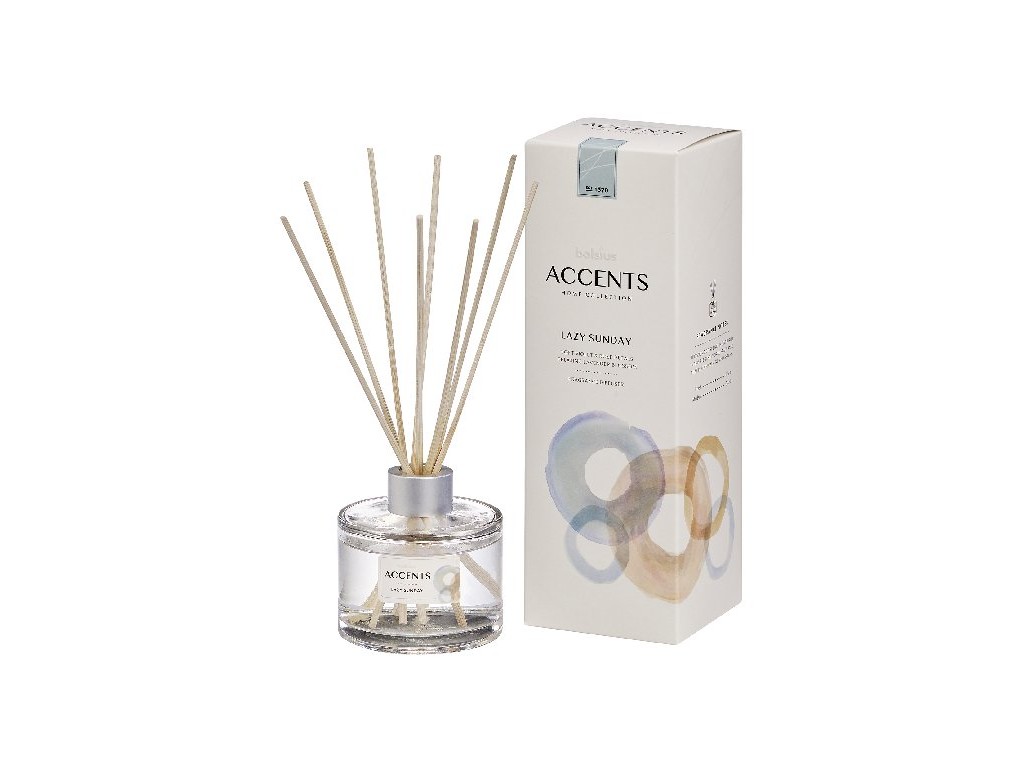 Bolsius ACCENTS Diffuser Lazy Sunday 100ml + vonné steblá