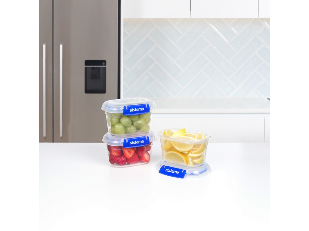 Sistema Vodotesná krabička na potraviny KLIP IT PLUS súprava 3 ks 2 klipy 400 ml