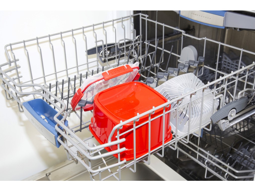 Sistema Naparovacia krabička na zeleninu a ryby Microwave steamer 2,4 l, červená