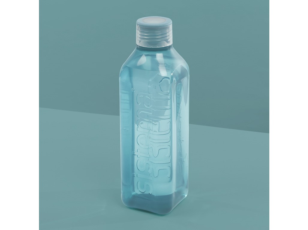 Sistema Hranatá fľaša so skrutkovacím viečkom Ocean Bound Square 1 l, mix farieb