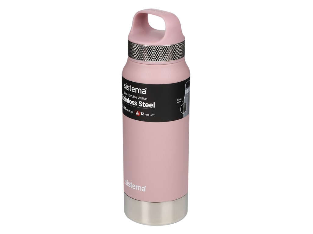 Sistema Nerezová termoska Hydrate Stainless Steel 650 ml, ružová