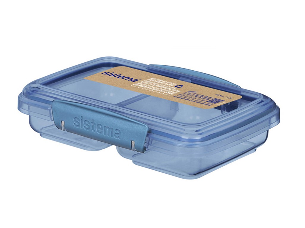 Sistema Olovrantový box Ocean Bound Small Split s 2 oddielmi 350 ml, modrá