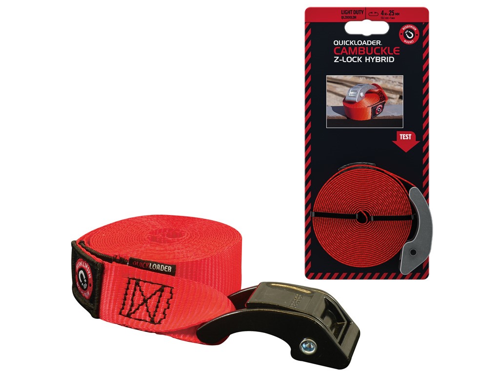 QUICKLOADER® Cambuckle Z-lock Hybrid 800 kg • 4 mx 25 mm