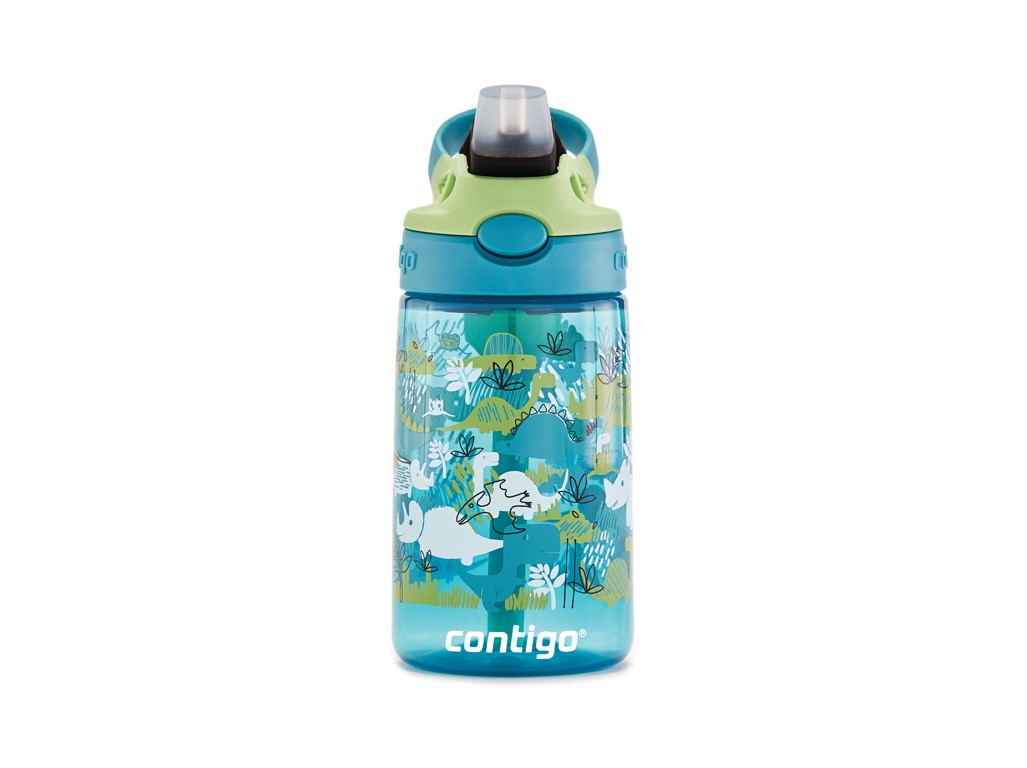 Contigo Detská fľaša Easy Clean 420 ml, Green Dinoboy